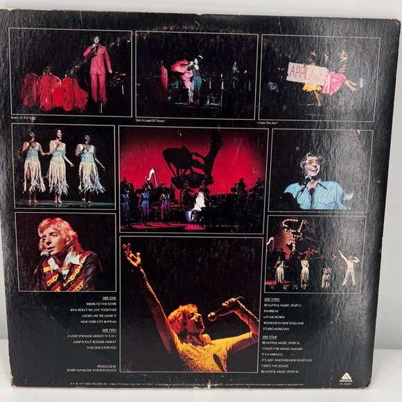 No Skips! Barry Manilow Live 2 LP Record Vinyl Arista Records 1977 Awesome! - Picture 9 of 9